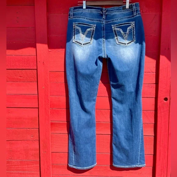 Vigoss slim bootcut embroidered jeans - Picture 10 of 12